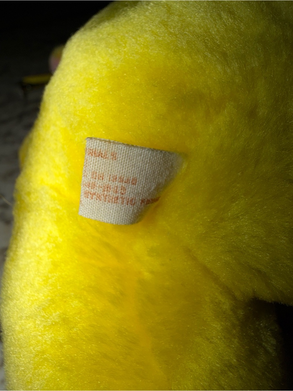 Vintage Colorblock Bear Yellow Pink Blue & Purple Teddy Bear Plush 8” - Picture 6 of 7